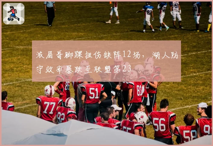 浓眉哥脚踝扭伤缺阵12场，湖人防守效率暴跌至联盟第23